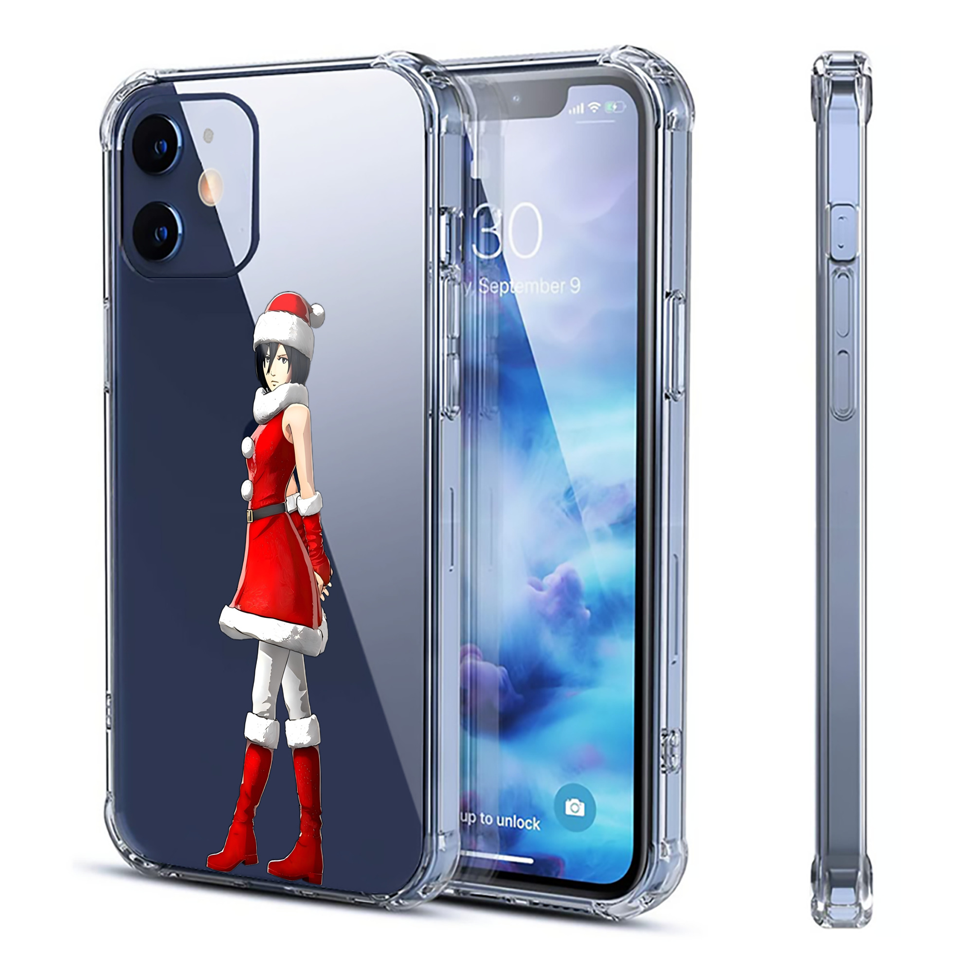 （画像用） 進撃の巨人 ミカサ·アッカーマン Attack on Titan Mikasa Ackerman 【iPhone 12シリーズ対応】透明スマホケース（クリアソフトケース）